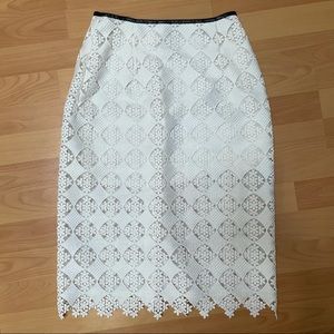 Erdem Aysha Lace Pencil Skirt